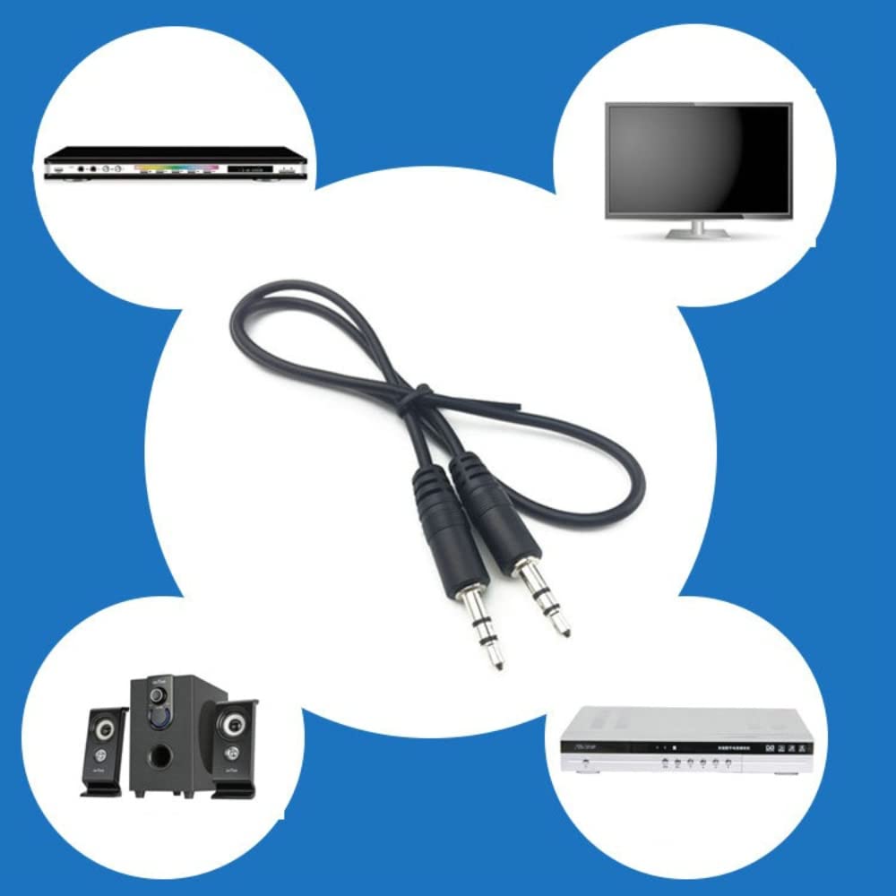 Amazon.com: 12 feet 3.5mm 1/8-Inch Male Mini Plug Stereo Audio